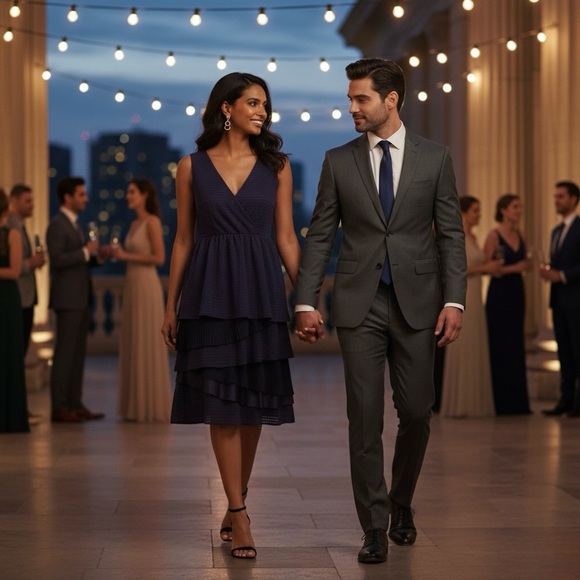 Ric Rac x Anthropologie Gingham Woven Eclectic Midi Dress Vintage Boho Feminine - Picture 2 of 16